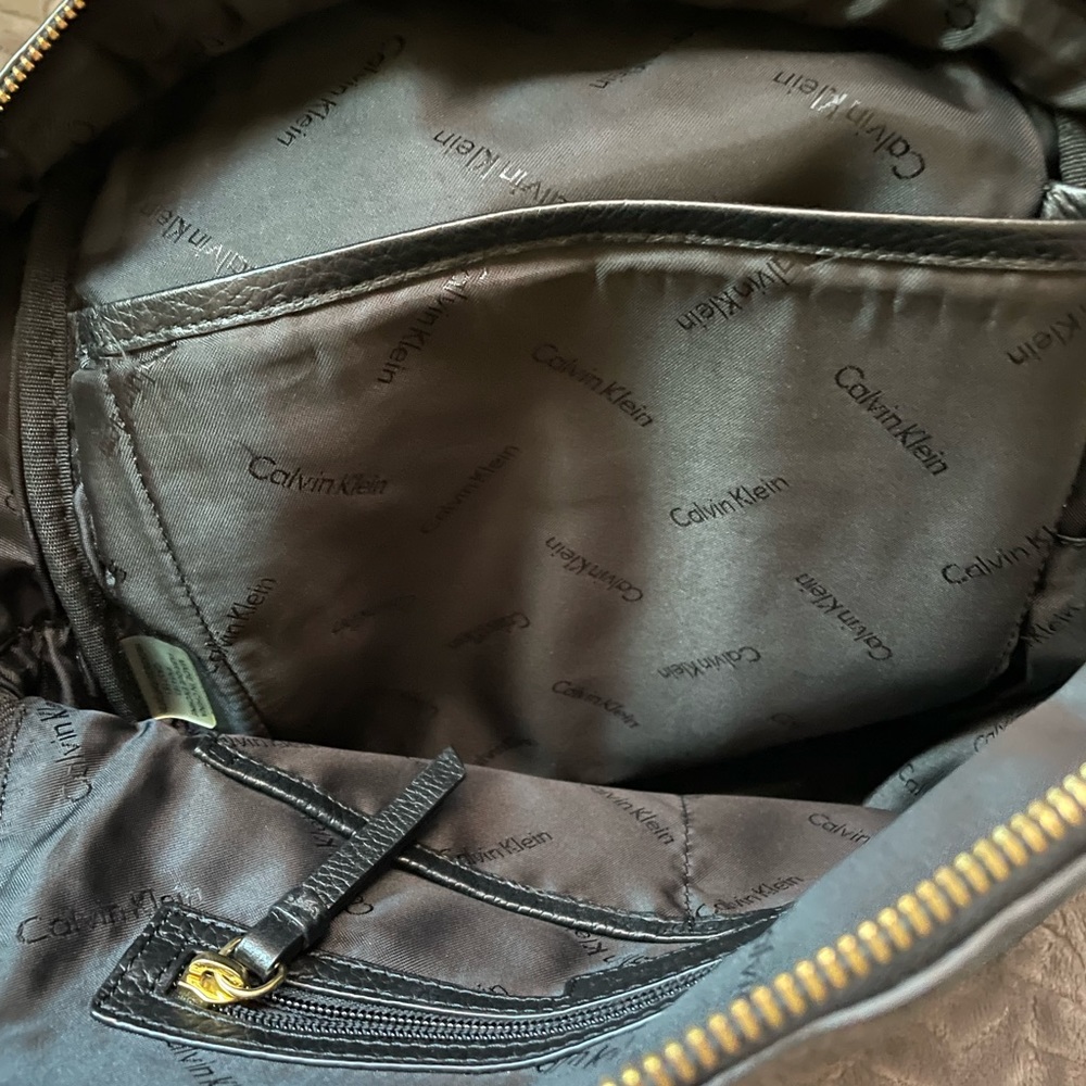 Calvin Klein Leather Backpack. - image 8